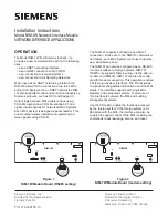 Siemens NIM-1W Installation Instructions Manual preview