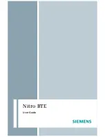 Siemens Nitro 300 SP User Manual preview