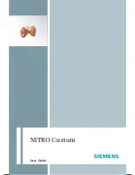 Preview for 1 page of Siemens NITRO Custom User Manual