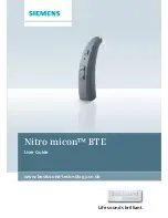 Siemens Nitro micon BTE User Manual preview