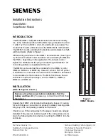 Siemens OMM-1 Installation Instructions предпросмотр