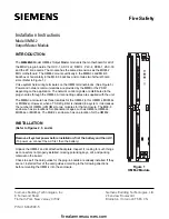 Preview for 1 page of Siemens OMM-2 Installation Instructions