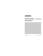 Preview for 1 page of Siemens OP1S Operating Instructions Manual