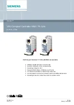 Предварительный просмотр 1 страницы Siemens OpenAir G B181.1E/KN Series Manual