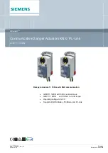 Предварительный просмотр 1 страницы Siemens OpenAir GDB111.1E/KN Quick Manual