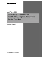 Предварительный просмотр 1 страницы Siemens OPTIPOINT 500 Service Manual