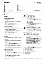 Preview for 1 page of Siemens OZW771 Installation Instructions Manual