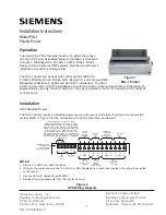 Preview for 1 page of Siemens PAL-1 Installation Instructions Manual
