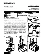 Предварительный просмотр 1 страницы Siemens PCTF83 Installation Instructions