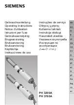 Preview for 1 page of Siemens PH 3200A Operating Instructions Manual