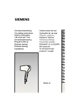 Siemens PH23 D Series Operating Instructions Manual предпросмотр