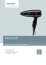 Siemens PH2511D Instruction Manual preview