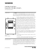 Siemens PMI Installation Instructions предпросмотр