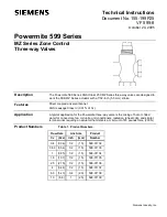 Preview for 1 page of Siemens Powermite 599 Series Technical Instructions