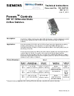 Siemens Powers SW 141 Series Technical Instructions preview