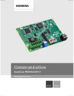 Siemens PROFIBUS DP-V1 Operating Instructions Manual preview