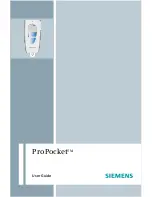 Siemens ProPocket User Manual preview