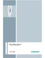 Preview for 1 page of Siemens ProPocket User Manual