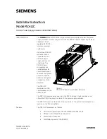 Siemens PSX-12C Installation Instructions Manual preview