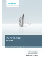 Предварительный просмотр 1 страницы Siemens Pure Binax User Manual