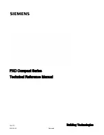 Siemens PXC Compact Series Technical Reference Manual preview