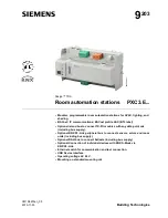 Preview for 1 page of Siemens PXC3.E16A100A Datasheet