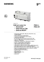 Siemens PXG3.L Manual preview