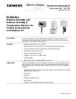 Siemens Q Series Technical Instructions preview