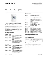 Предварительный просмотр 1 страницы Siemens QAA2391.EWTC Installation Instructions