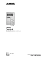 Siemens QAA70 User Manual preview