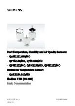 Siemens QAE2154.010/MO Basic Documentation предпросмотр