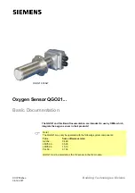 Siemens QGO21 Series Basic Documentation предпросмотр