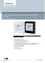 Preview for 1 page of Siemens QMX3.P35H Series Quick Start Manual