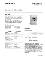 Siemens QPA228.FWNC Series Operator Interface Manual предпросмотр