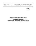 Siemens QUADLOG Installation And Service Instruction preview