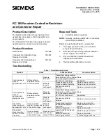 Preview for 1 page of Siemens RC 195 Installation Instructions