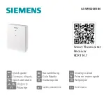 Preview for 1 page of Siemens RCR114.1 Quick Manual