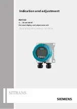 Siemens RD150 Operating Instructions Manual preview