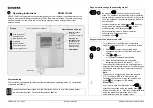 Siemens RDD10.1DHW Operating Instructions preview