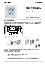 Siemens RDF300.02/SRL Mounting Instructions preview