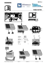 Siemens RDG100T/H Quick Manual preview