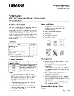 Preview for 1 page of Siemens Retroline TH 192 Installation Instructions Manual