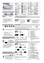 Siemens REV23M Operating Instructions preview