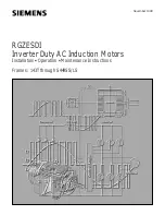 Siemens RGZESDI Installation And Operation Manual preview