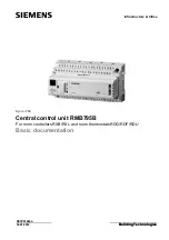 Предварительный просмотр 1 страницы Siemens RMB795B Basic Documentation