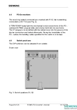 Предварительный просмотр 20 страницы Siemens RS485-FO Operating Instructions Manual