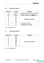 Предварительный просмотр 21 страницы Siemens RS485-FO Operating Instructions Manual
