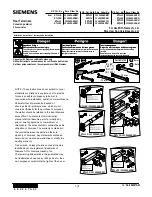 Предварительный просмотр 1 страницы Siemens RTLJLR Installation Instructions