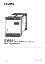 Siemens RVW26.000B27 Basic Documentation preview