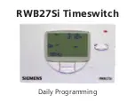 Siemens RWB27Si Instructions Manual preview